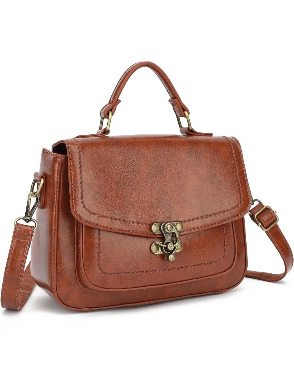 Vintage Quilted Crossbody Bag for Women | Mini Shoulder Purse with Adjustable